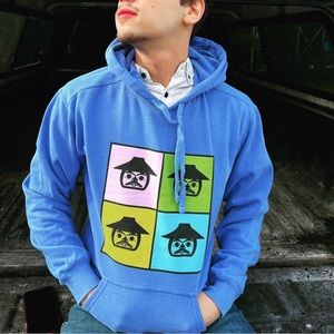 Black and white raven company hoodie - Alaska native owned and designed